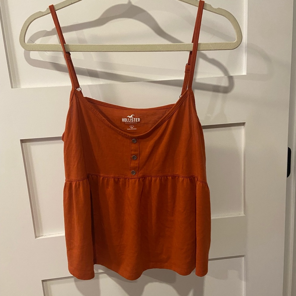 Hollister cropped baby doll tank